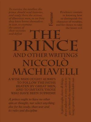 cover image of The Prince and Other Writings